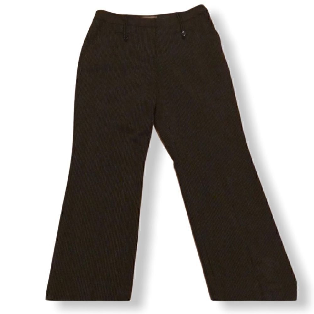 4/$25 IE teal and tan pin stripe black pan…‎